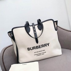 BURBERRY 버버리 코튼 캔버스 토트백