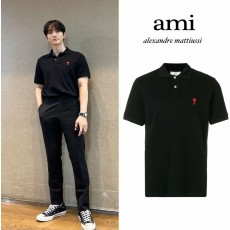 (당일배송) 2022 S/S  아미(ami) 스몰패치 커플 카라 티셔츠