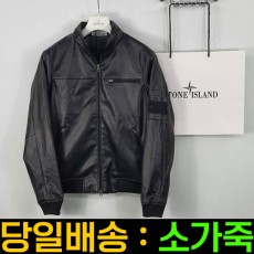 세일~ 21FW 스톤아일랜드 블랙와펜 소가죽점퍼 (쇼핑백 포함)