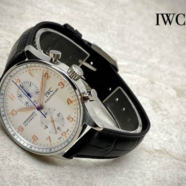 IWC 포르투기저 화이트다이얼 골드침