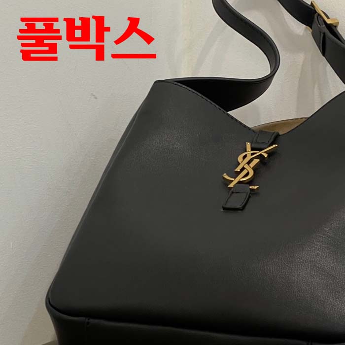 입생로랑 YSL 로고 가죽 탑핸들 도트백